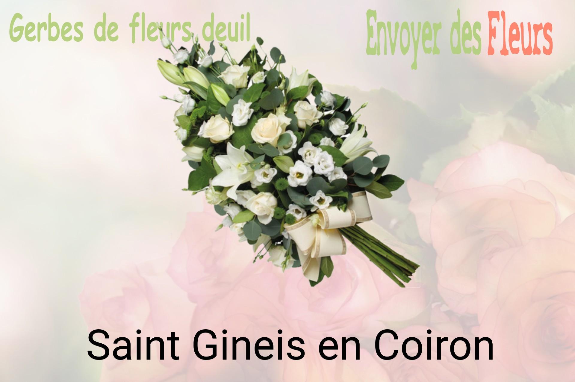 Gerbe de fleurs de deuil livrée à Saint-Gineis-en-Coiron